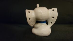 Vintage Ceramic Jewelry Holder / Elephant 